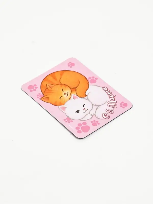 Магнит на холодильник, полимерный &laquo;Коты. 8 марта&raquo;, 6&times;8 см