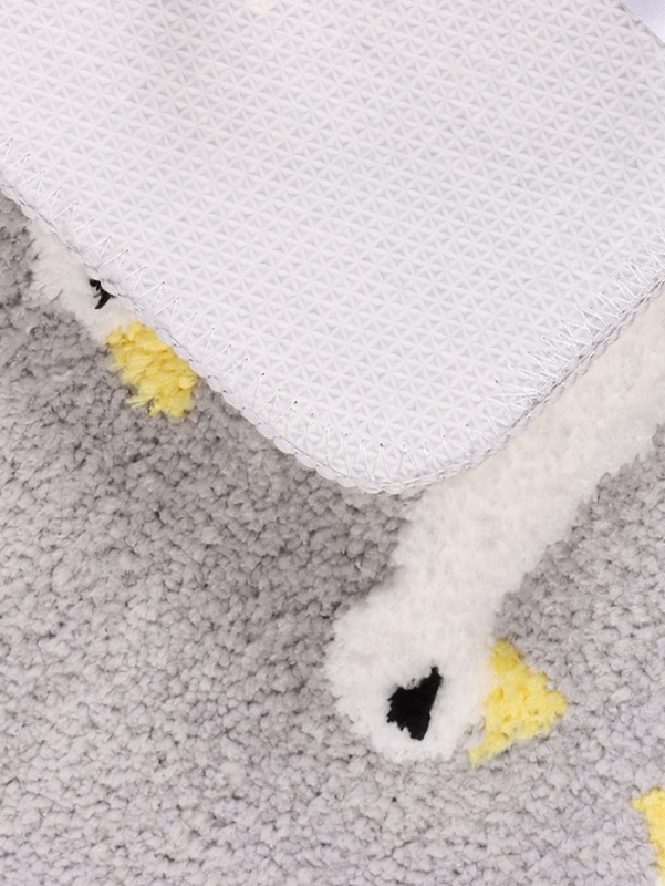 Коврик Доляна &laquo;Гуси&raquo;, 40&times;60 см, микрофибра, серый