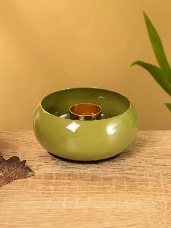 Подсвечник на 1 свечу на магнитах "Авокадо" 7,5х7,5х3,5 см