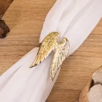 Кольцо для салфеток "Крылья архангела" алюминий 7х5х4 см