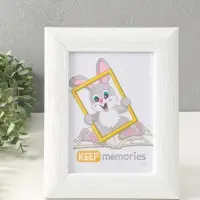 Фоторамка для фото 15х21 см "Luxe Elegance" пластик, белый, (пластик экран)