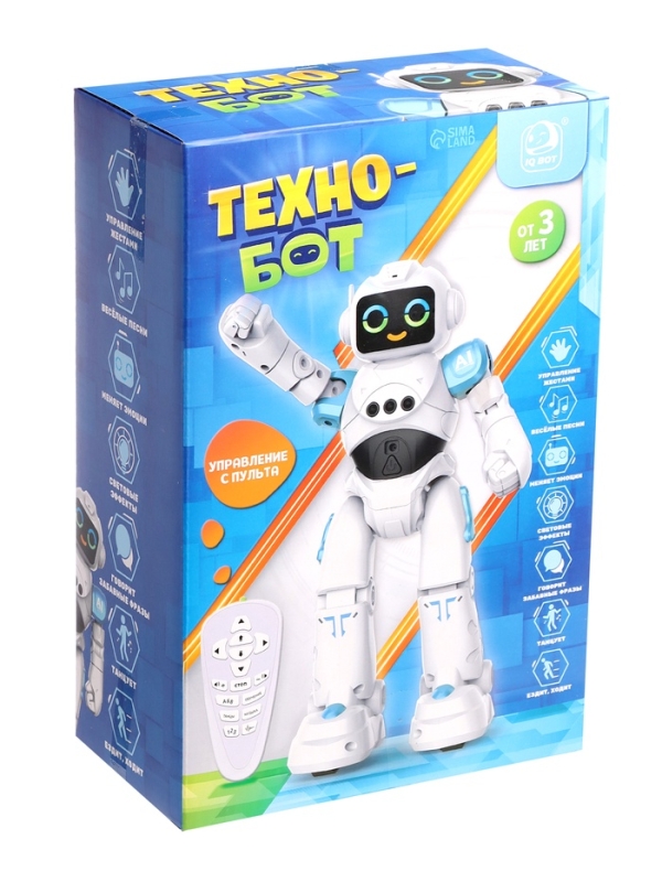 Робот радиоуправляемый работает от аккумулятора , сенсор, запись SL-06232