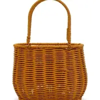 Корзина пластик 21 х 13 х 17 см, ручка13 см металл карскас коричневый