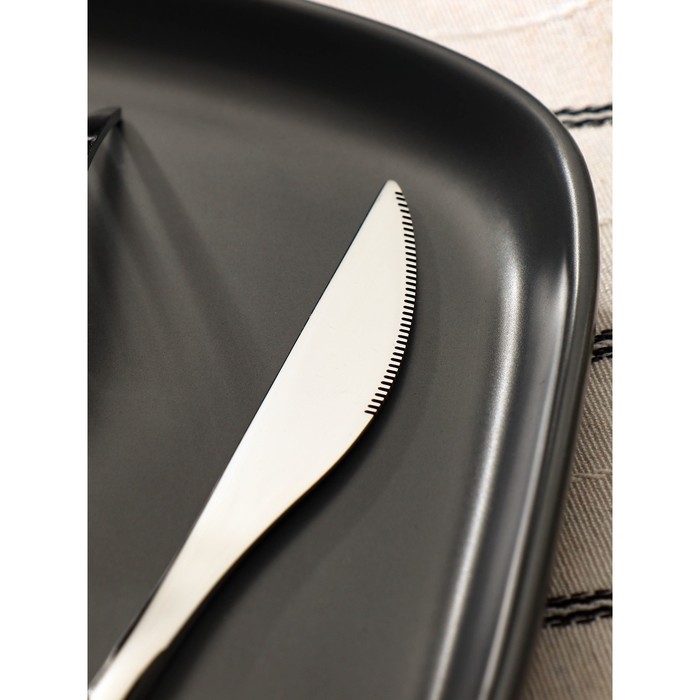 Набор столовых приборов из нержавеющей стали Доляна &laquo;Античность&raquo;, 4 предмета, цвет серебряный