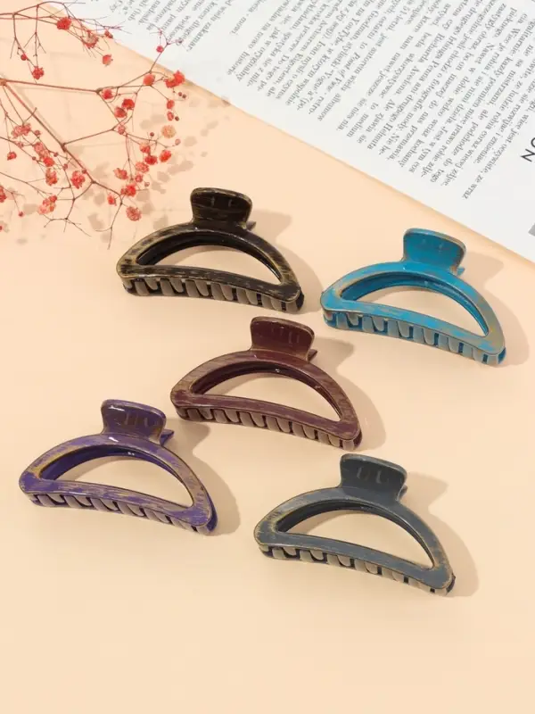 Краб для волос "Джастин" дуга, 9 см, микс