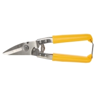 Ножницы по металлу ТУНДРА, авторазжим, пластиковые рукоятки, левый рез, 225 мм