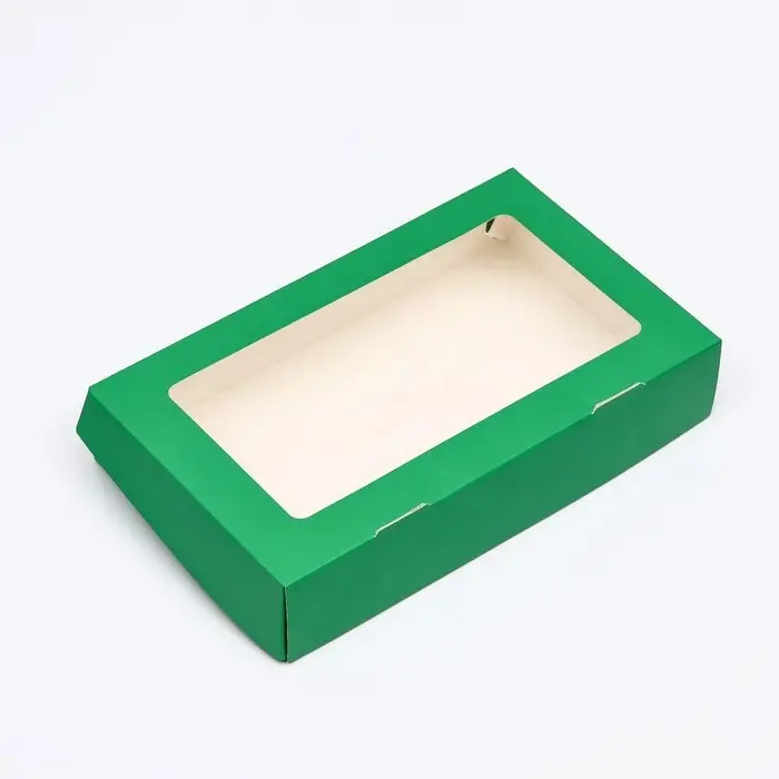 Контейнер на вынос, зелёный, 20&times;12&times;4 см