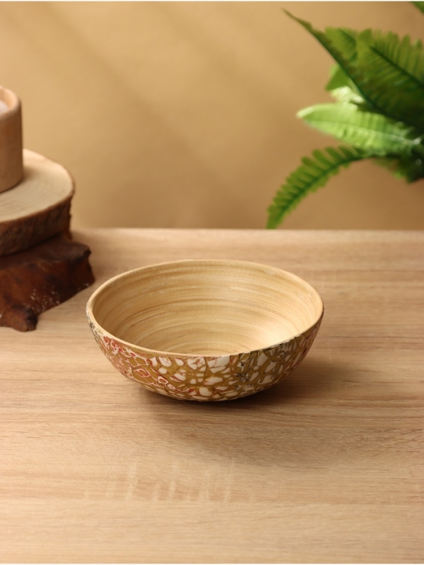 Миска 15х15х6 см, бамбук