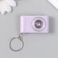 Фонарик свет на кольце "Фотоаппарат" мигает МИКС пастельные цвета 2,8х4,5х1,5 см