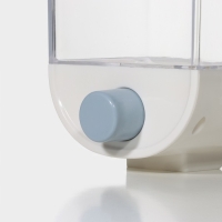 Контейнер - дозатор для сыпучих продуктов RICCO, 11,8&times;9,5&times;25,5 см, 1,5 л, цвет белый