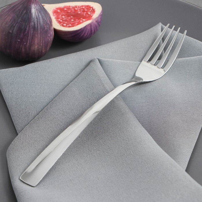 Вилка столовая Доляна &laquo;Майя&raquo;, длина 20 см, толщина 1,2 мм, цвет серебряный