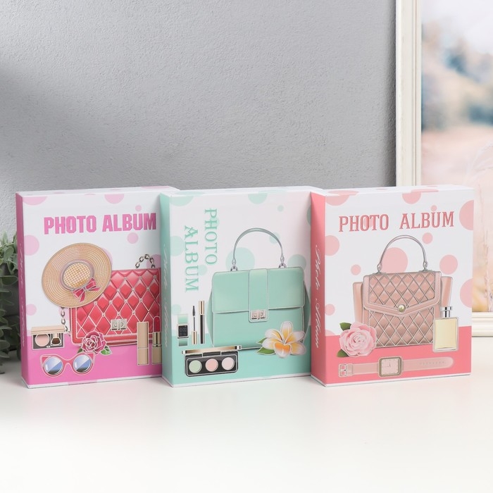 Фотоальбом на 80 фото 10х15 см "Женские штучки" в коробке МИКС 5,2х19х23 см