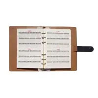 Органайзер на кольцах, C6, с хлястиком, 80л, линия, к/зам, Синий