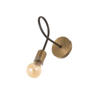 Бра "Узел" 1х40Вт Е27 черный/латунь