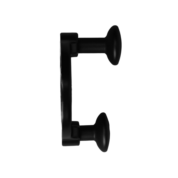 Крючок мебельный CAPPIO BELLO, двухрожковый, черный