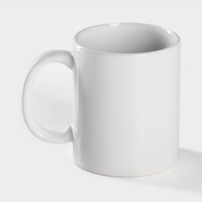 Кружка - хамелеон керамическая Доляна &laquo;Сердце&raquo;, 350 мл, цвет белый