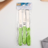 Набор лопаток кондитерских &laquo;Сладких слов&raquo;, 23 см х 8.5 см х 2.5 см 3 шт