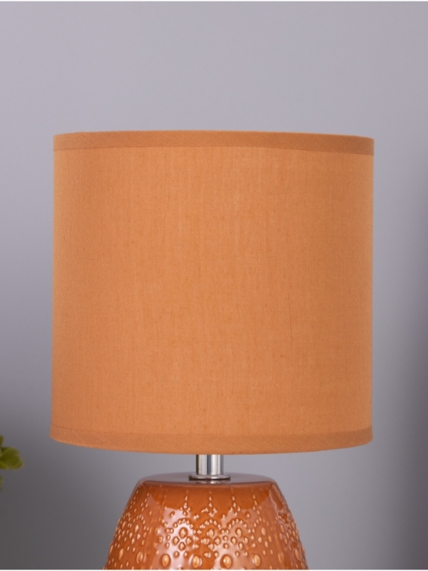 Лампа настольная "Масаки" 1х40Вт Е14 какао 15х15х30см