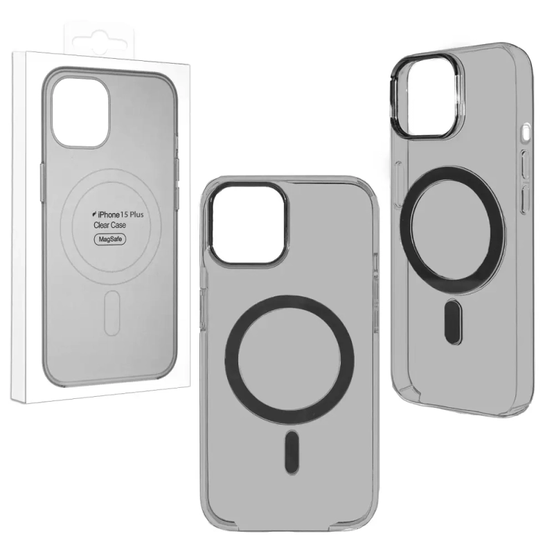 Чехол 15 Plus Clear Case Black