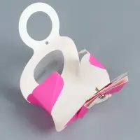 Коробка складная, с бантом и ручкой, 13 х 6,5 х 4 см, розовая