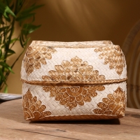 Корзинка плетеная "Манадо" бамбук 24х24х15 см, светлая