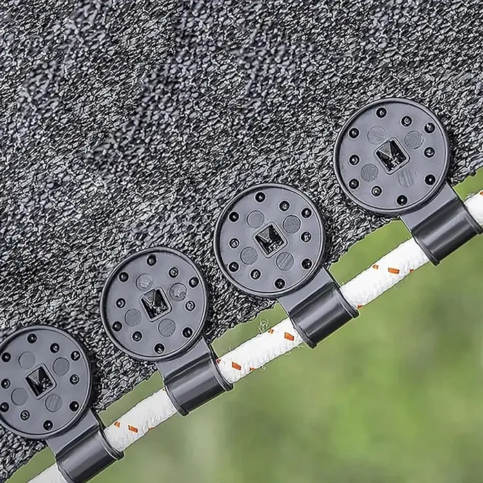 Клипса садовая &laquo;Люверс&raquo;, для крепления затеняющей сетки, пластиковая, чёрная