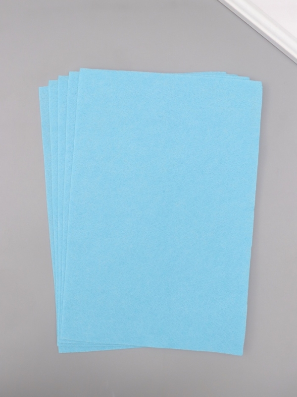 Фетр мягкий 1.5 мм "Голубой" набор 5 листов 20х30 см