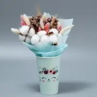 Стакан для цветов &laquo;Котик&raquo;, 350 мл