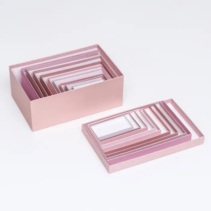 Набор коробок 10 в 1 &laquo;Пудра&raquo;, 30 х 19 х 13 - 12 х 6,5 х 4 см