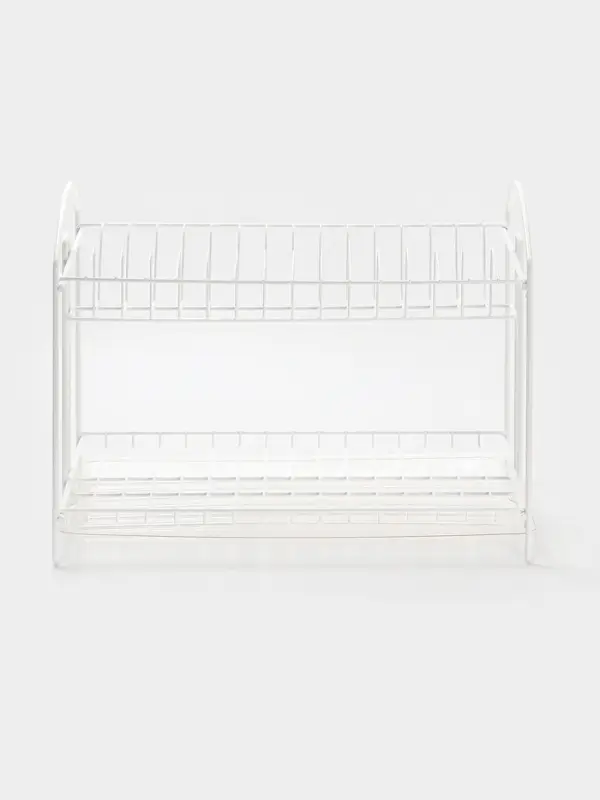 Сушилка для посуды универсальная, разборная, с поддоном, цвет белый 39,5*24*29,5см