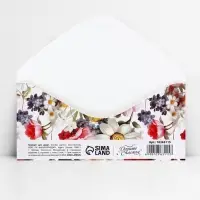 Конверт для денег &laquo;Цветы&raquo;, 16.5 х 8 см