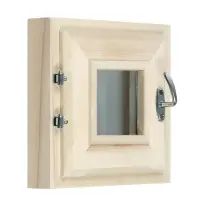 Окно, 30&times;30см, однокамерный стеклопакет, осина