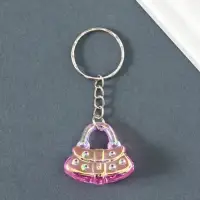 Брелок пластик "Сумочка" блёстки МИКС 2,7х3х1,3 см