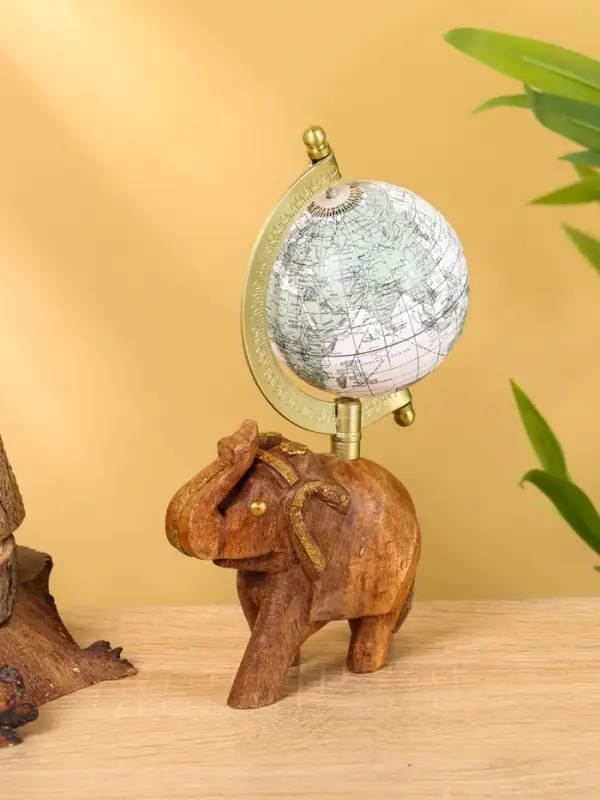 Глобус сувенирный, 11&times;8&times;21 см, подставка дерево