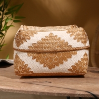 Корзинка плетеная "Манадо" бамбук 30х30х19 см, светлая