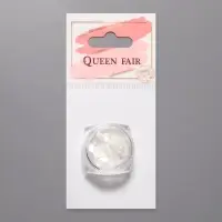 Пайетки для декора &laquo;Сердечки&raquo;, белые