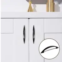 Ручка-скоба мебельная ТУНДРА STANDART РС003, м/о 96 мм, цвет черный