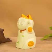 Сувенир &laquo;Кошка Неко&raquo;, 6&times;6&times;11 см, дерево, оранжевый