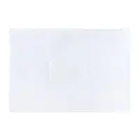 Папка-конверт на ZIP молнии А4, 150 мкм, Calligrata, карман для визитки, белая молния