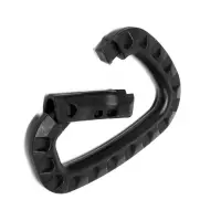 Карабин тактический D-образный ТУНДРА, 84&times;56&times;7 мм, черный