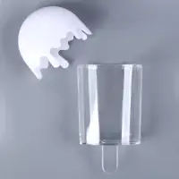 Основа для творчества и декорирования &laquo;Мороженое&raquo;, набор 3 шт., размер 1 шт. &mdash; 5,5 &times; 11 &times; 3 см, объём &mdash; 50 мл