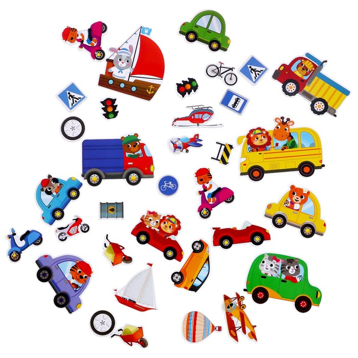 Книжка- игрушка &laquo;Магнитный транспорт&raquo;