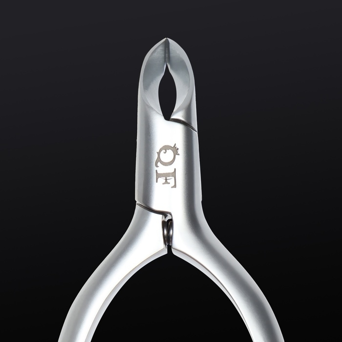 Кусачки маникюрные для кутикулы &laquo;Premium satin&raquo;, скрытая пружина, матовые, 10,3 см, длина лезвия - 4 мм, цвет серебристый