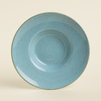 Набор тарелок для пасты SL Home &laquo;Аззура&raquo;, 160 мл, d=21,5 см, цвет бирюзовый