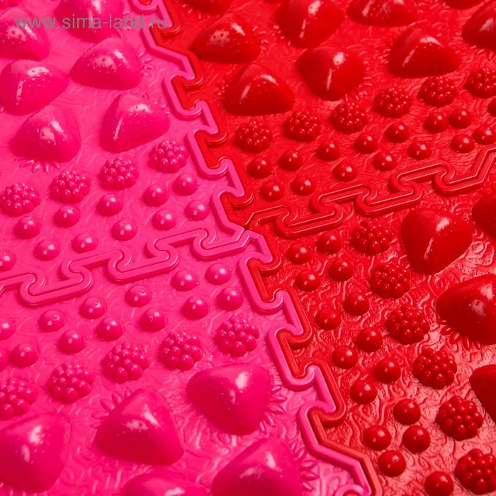 Комплект напольный модульный массажный коврик-пазл ОРТОША &laquo;МИКС - 5&raquo; (6 пазлов )