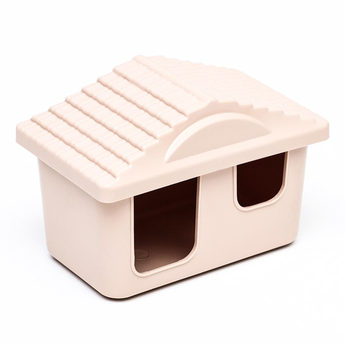 Клетка-мини для грызунов Клетка-мини для грызунов "Пижон" №1, укомплектованная, 27 х 15 х 13 см, бежевая