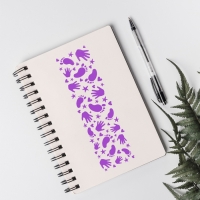 Трафарет бордюрный пластик "Ладошки и ножки" 40х12 см