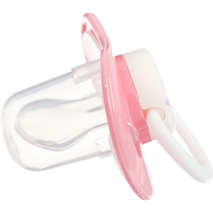 Соска - пустышка силиконовая ортодонтическая, от 3 мес., с колпачком, цвет МИКС