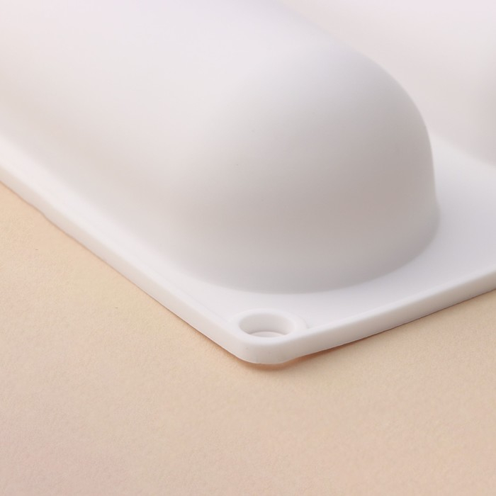 Форма для муссовых десертов и выпечки KONFINETTA &laquo;Эклер&raquo;, 30&times;17&times;3 см, 5 ячеек (14,5&times;4,5 см), цвет белый