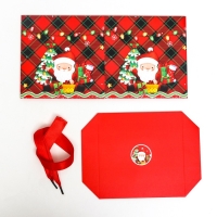 Новый год. Коробка Самосборная &laquo;Дедушка мороз&raquo; 15 х 15 х 15 см